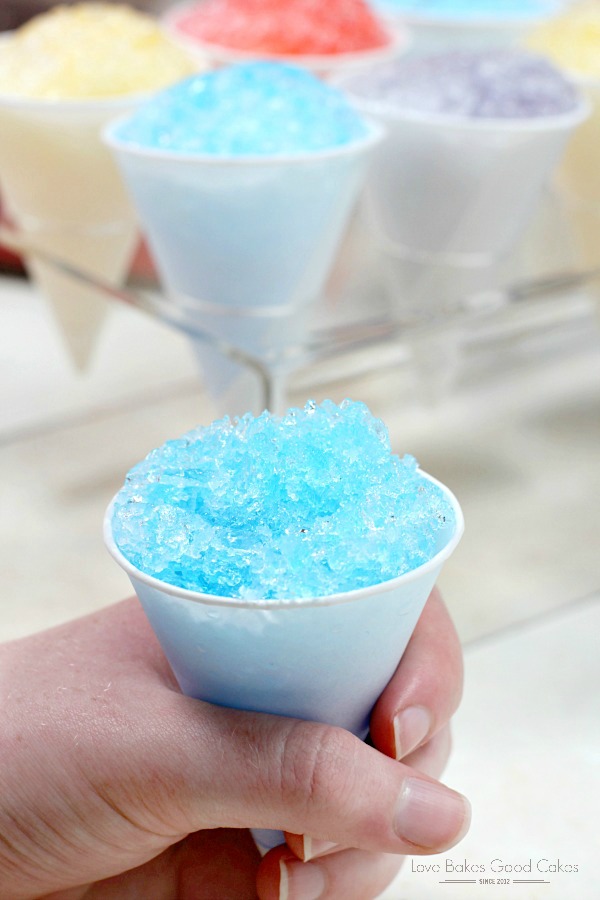 Homemade Snow Cone Syrup SummerDessertWeek Love Bakes Good Cakes